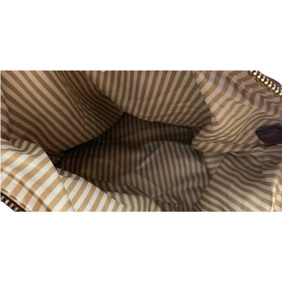 Kate Spade Burgundy Pebbled Leather Shoulder Hobo Bag Soft Slouchy - Picture 10 of 13